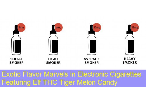 Exotic Flavor Marvels in Electronic Cigarettes Featuring Elf THC Tiger Melon Candy