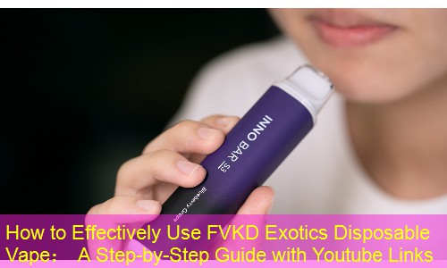 How to Effectively Use FVKD Exotics Disposable Vape： A Step-by-Step Guide with Youtube Links