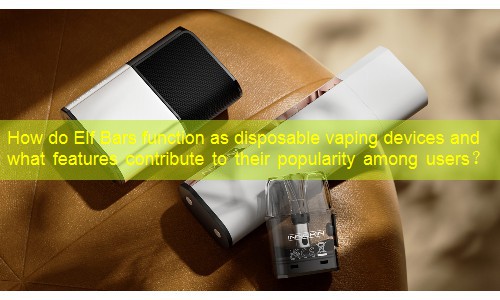 How do Elf Bars function as disposable vaping devices and what features contribute to their popularity among users？