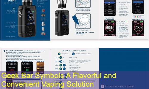 Geek Bar Symbols A Flavorful and Convenient Vaping Solution
