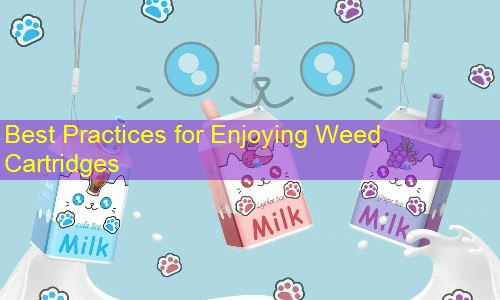 Best Practices for Enjoying Weed Cartridges