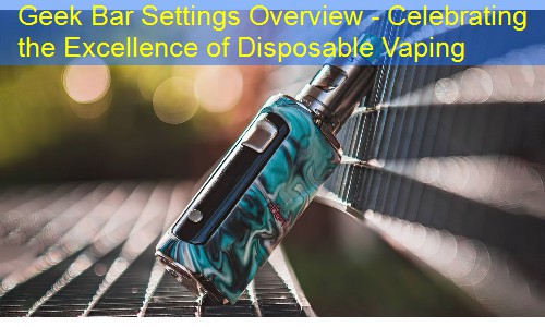 Geek Bar Settings Overview - Celebrating the Excellence of Disposable Vaping