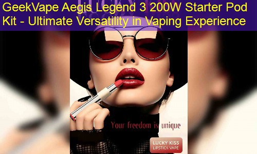 GeekVape Aegis Legend 3 200W Starter Pod Kit - Ultimate Versatility in Vaping Experience