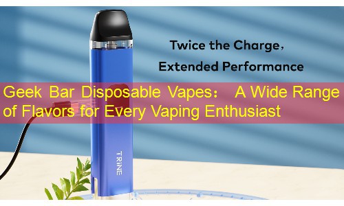 Geek Bar Disposable Vapes： A Wide Range of Flavors for Every Vaping Enthusiast