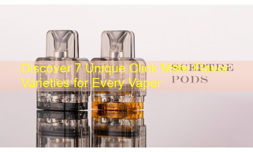 Discover 7 Unique Click Mate Flavor Varieties for Every Vaper